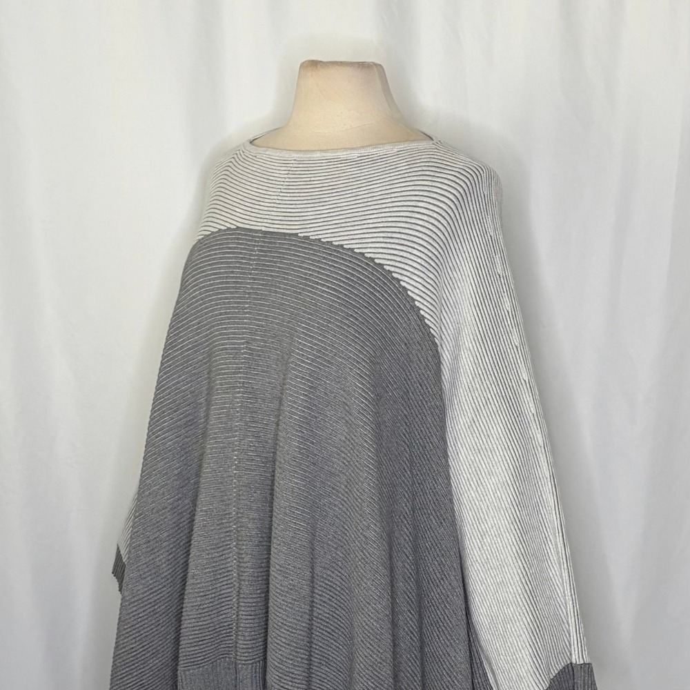 LULULEMON It All Lines Up Poncho Heathered Core Ultra Light Grey Medium Grey O/S - Picture 8 of 14
